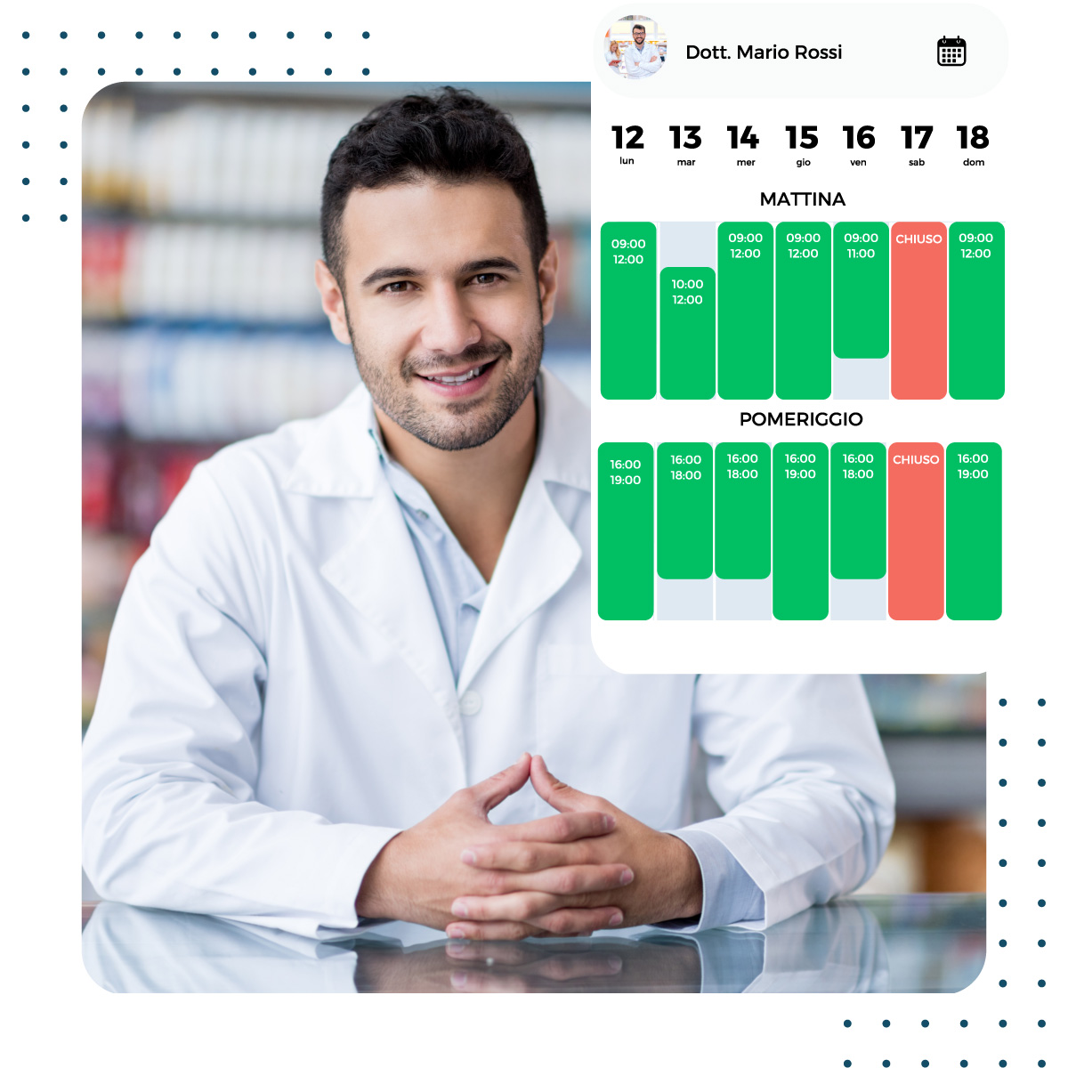 Farmacia Evoluta Digital Hub 3 Gestione degli Orari e Calendario Collaboratori